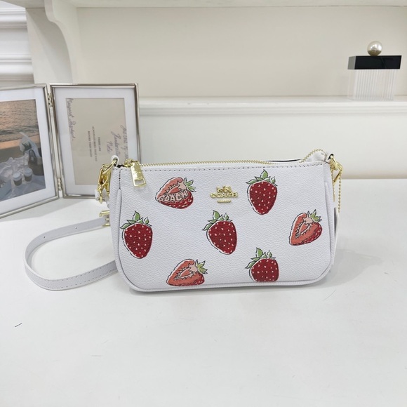 Coach White Wallet with Strawberry Design - Picture 4 of 10